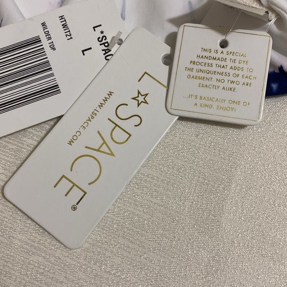 L*SPACE Women's Wilder Top Tie-Dye Bikini Top Size L - Picture 6 of 8